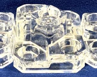 4077 - 3 Glass Egg Display Holders - 15" x 6" x 14"