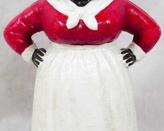 1033 - Cast Iron Aunt Jemima Bank 13"