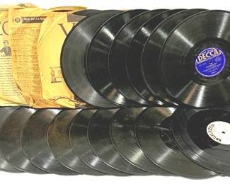 9810 - Lot of 20 Assorted 78 RPM Records