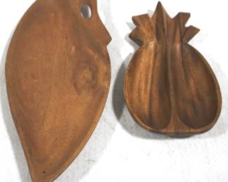 5080x - Vintage Wood Trays - 9" & 13.5" Long