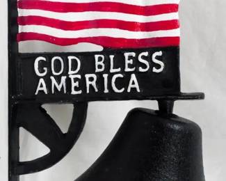 1059 - Cast Iron America Bell 13.5"