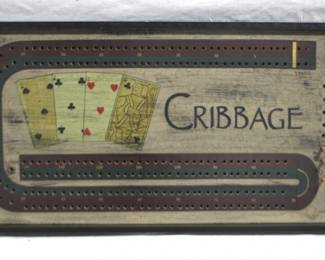 649 - Cribbage Board 21 x 11 Inch