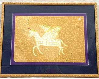 9672 - Elizabeth Yay-Wong Framed Artwork - 25" x 19"