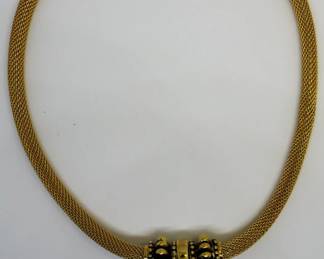 518 - Mesh Rope Pendant Necklace