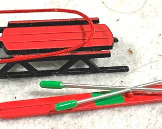 4253 - Department 56 Sled & Skis Set in Box