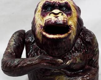 1048 - Cast Iron Bigfoot Bank 6.5"