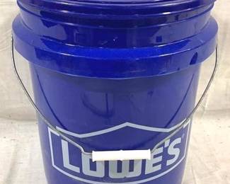 9701 - Lowes Plastic Bucket & Lid - 12" x 14"