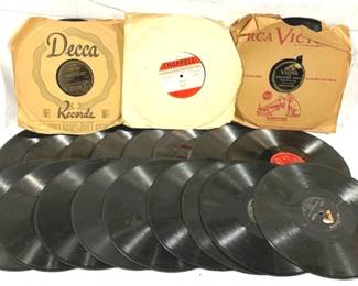 9828 - Lot of 20 Assorted 78 RPM Records