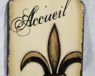 32x - French "Welcome" Slate, 8.25 x 12.5