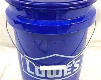 9697 - Lowes Plastic Bucket & Lid - 12" x 14"