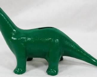 1049 - Cast Iron Dinosaur Bank 5" Tall
