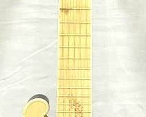 9586 - The Hugger Plastic Guitar - 21.5" x 7"