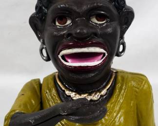 1050 - Cast Iron Dinah Bank 6.5"