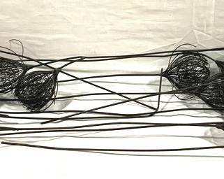 9554x - 11 Piece Decorative Metal Flowers - 22" Long