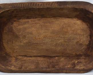 1065 - Wooden Dough Bowl 2.5x11x21