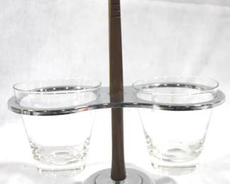 5083 - Vintage Kromex Condiment Server - 11" x 10"