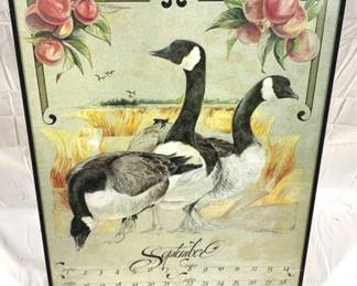 9851 - 1985 Framed Calendar - 18" x 24".5"