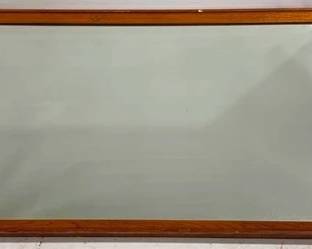 9304 - Mid-Century Wood Frame Mirror 57 x 32.5