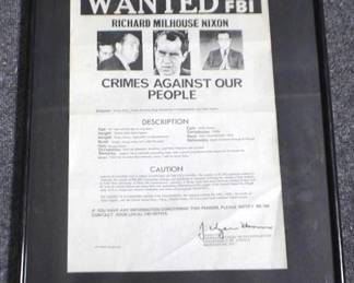 119x - Framed "Nixon" Print - 16.5 x 20.5
