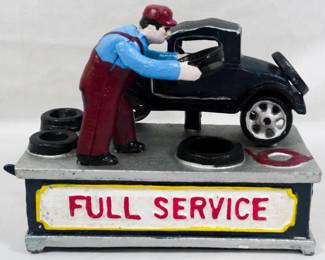 1054 - Cast Iron Full Service Bank