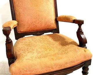 9889 - Victorian Wood Chair - 43" x 24" x 28"