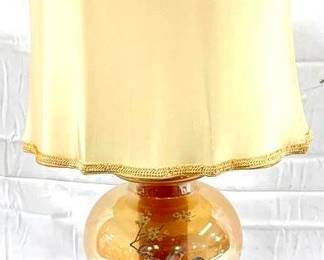 9836 - Painted Bird & Japonica Lamp - 31" Tall You are buying a used as-is electric/electronic item. We do not guarantee all components are present, and if it is not expressly stated, it is untested.