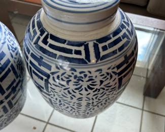 Chines ginger jars, large