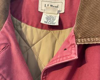 L.L. Bean Insulated, Red Denim Coat