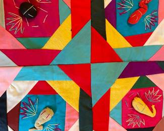 Quilt #1 Side #1 Close-up w/3-D Electric Ell Tadpoles?
