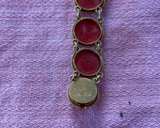 Coral/Gold Bracelet Pic #2
