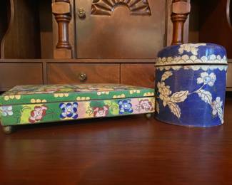 Old, Awesome, Chinese Cloisonne  Boxes