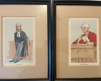 Really Cool! Barrister, Legal, Judge, Law, Court Room--Vanity Fair Art