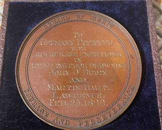 RARE! "Reward Of Merit" Medal --Humane Society of Massachusetts --Circa 1850? Very Fine in Original Presentation Box