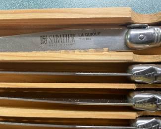 SABATIER, Boxed Set of French Table Knives