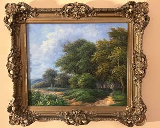 Signed landscape by K. Harrison