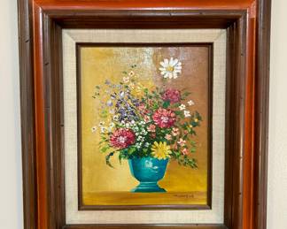 Decorative vintage floral still-life