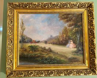 Signed oil painting by L. Mastropasaqua