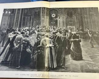 Print from an antique magazine after Jean Beraud.