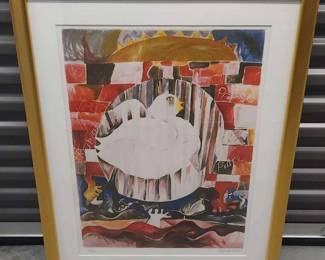 Alexandra Nechita Signed Lithograph – “Earth Is A Planet With One Peace Missing” (1997)