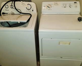Basic White Washer and Electric Dryer