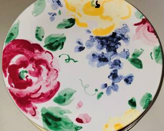 Fun colorful dessert plates