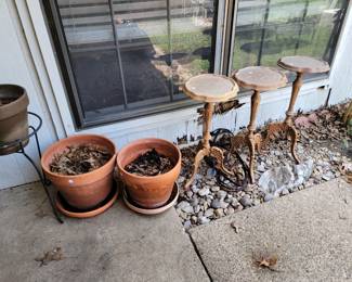Plant stands and planters