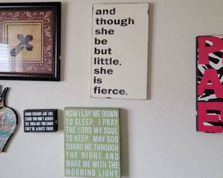 Fun wall decor / signs