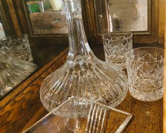 Tiffany Bowl, Waterford Decanter