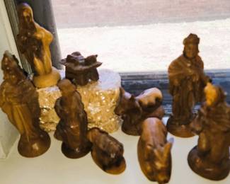 Wood nativity Set