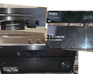 Stereo Equipment: AudioSource Amps (2) Sony CD Player: Aranknis Network Switch