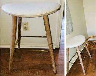 New bar chairs (2), wicker magazine rack