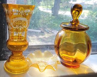 Amber glass