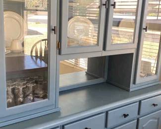Cornflower Blue China Hutch