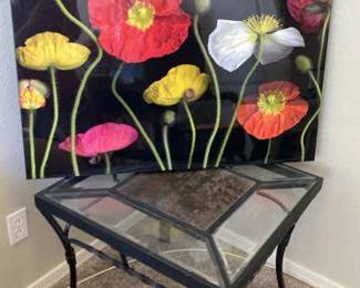 Glass And Poppies